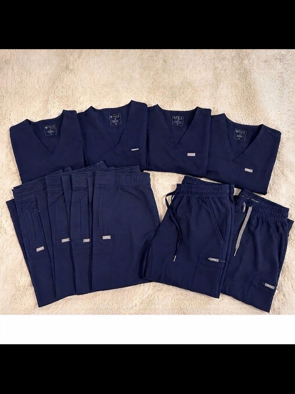 FIGS NAVY SCRUBS LOT - L